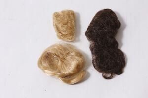 Vintage Barbie Doll Wig Hair Pieces Lot Blonde and Brown Hair ~ 260806-WH 301